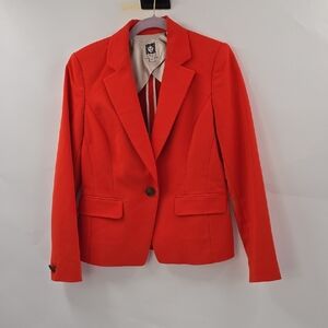 Anne Klein Bold Orange Blazer